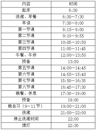 石家庄天使护士学校学生作息时间表（更新）